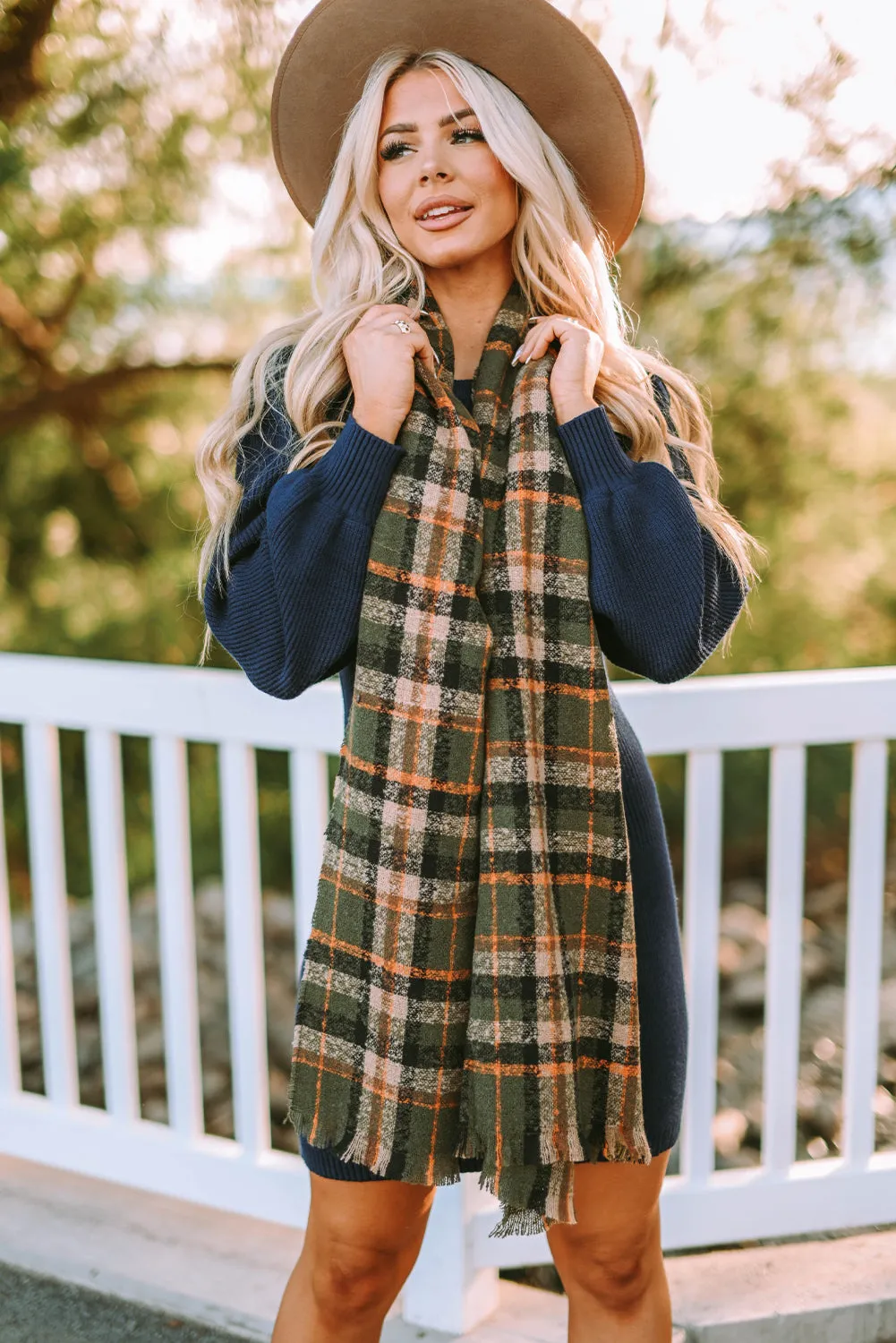 Winter Thick Large Plaid Scarf