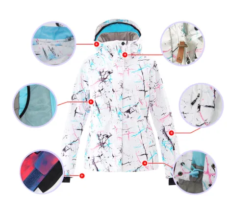Women Winter Waterproof Breathable Warm Snowboard Jacket