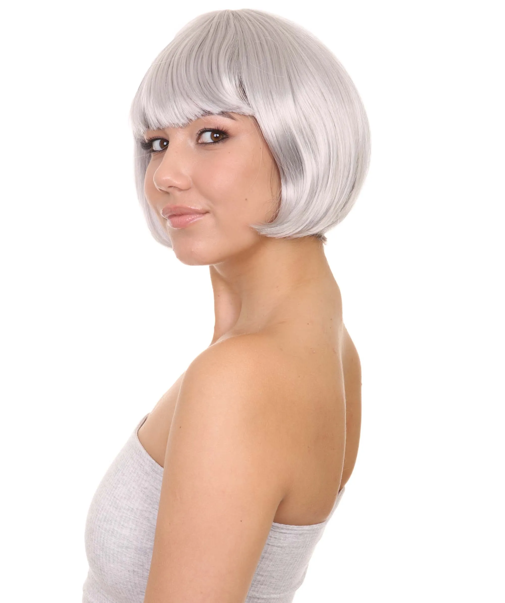Women's Bob Wig | Short Fancy Cosplay Halloween Wig | Premium Breathable Capless Cap