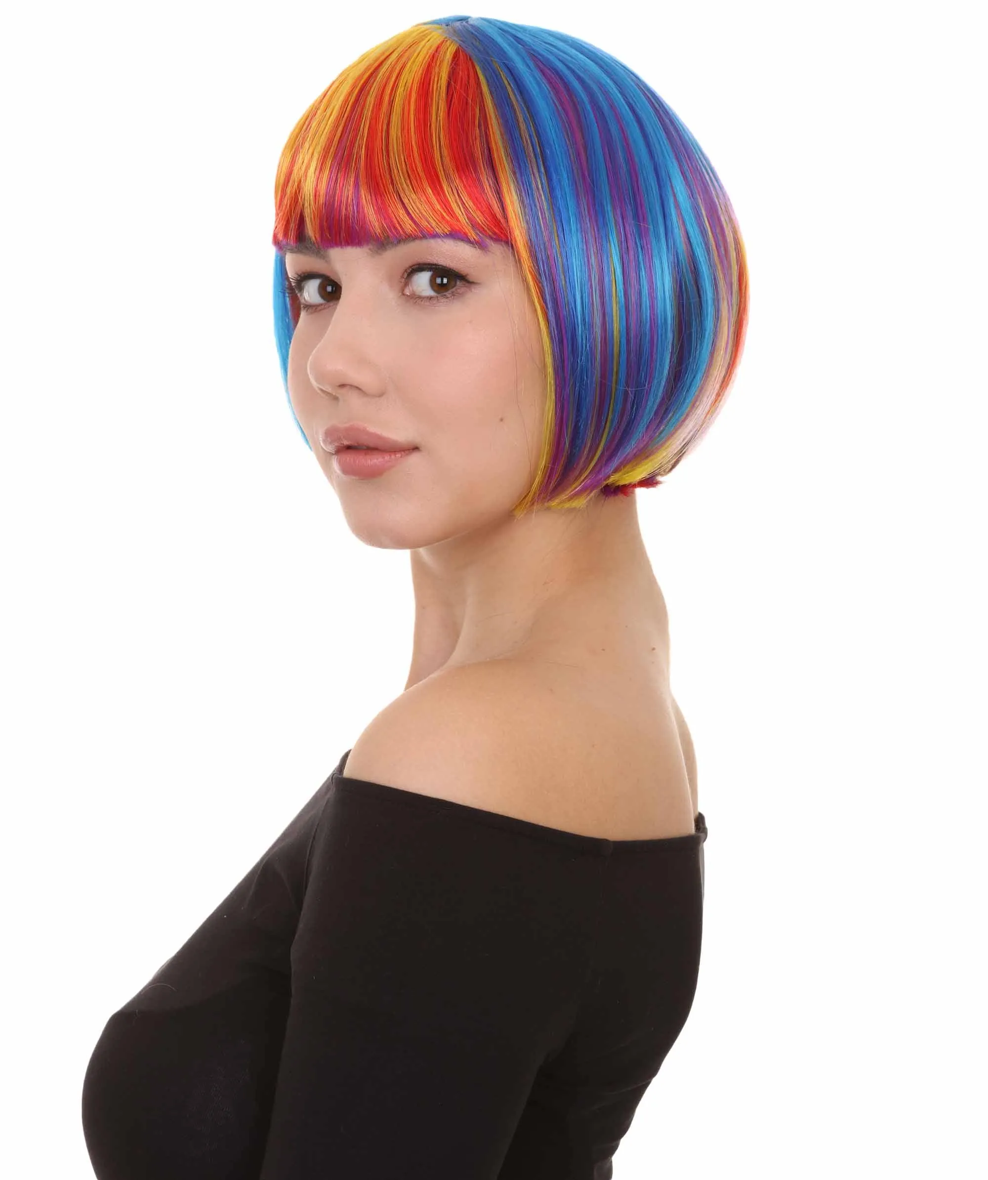 Women's Bob Wig | Short Fancy Cosplay Halloween Wig | Premium Breathable Capless Cap
