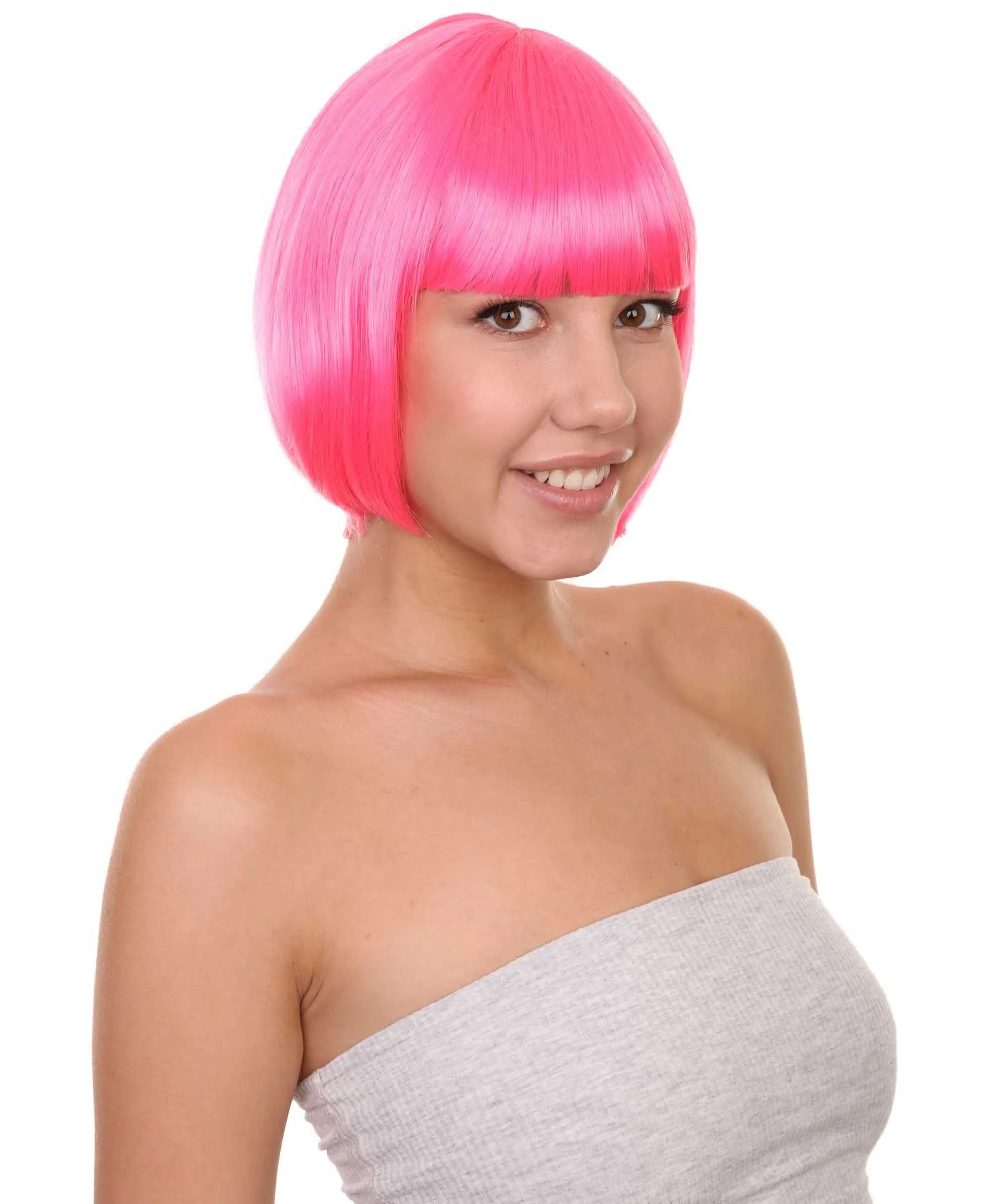 Women's Bob Wig | Short Fancy Cosplay Halloween Wig | Premium Breathable Capless Cap