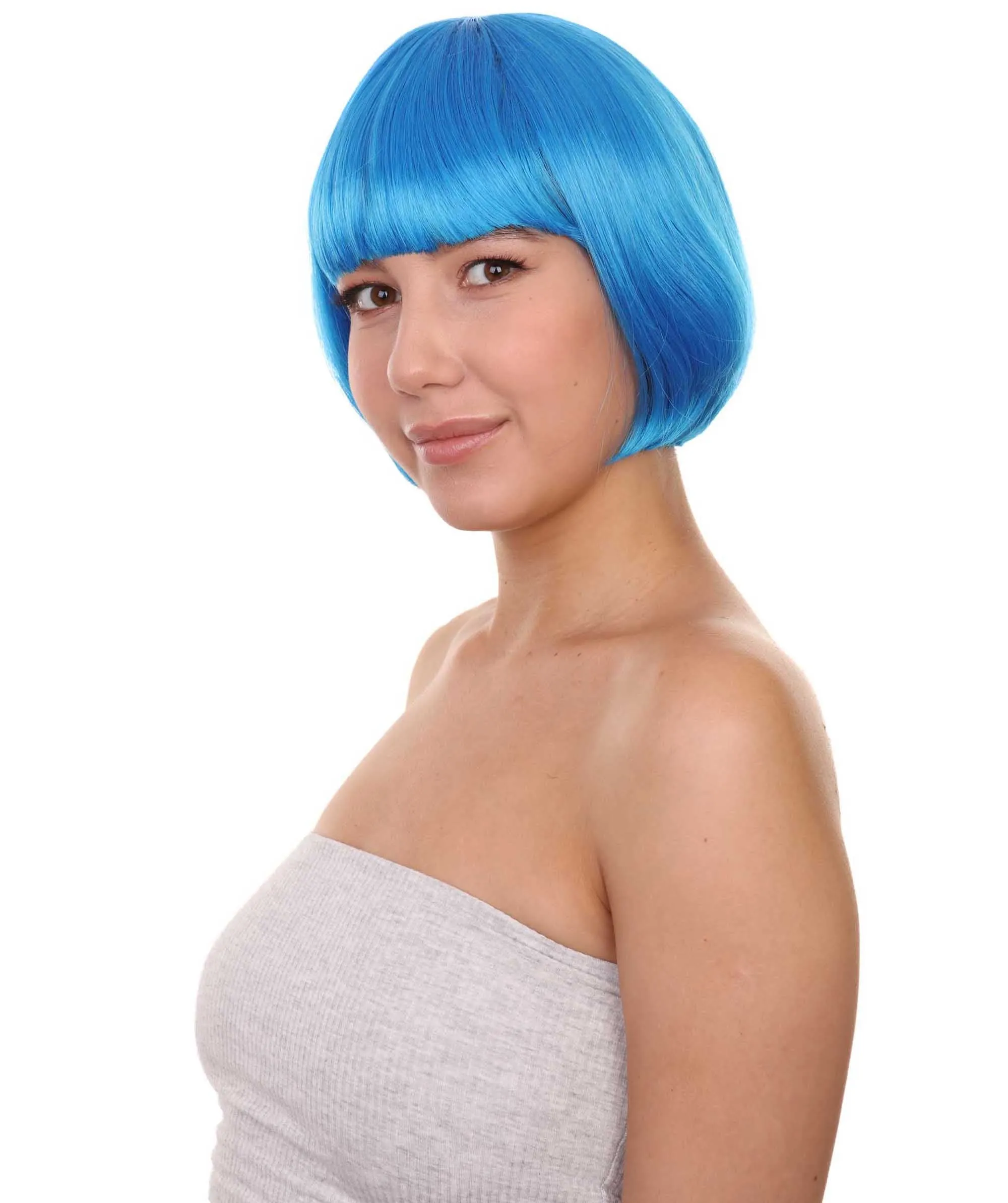 Women's Bob Wig | Short Fancy Cosplay Halloween Wig | Premium Breathable Capless Cap