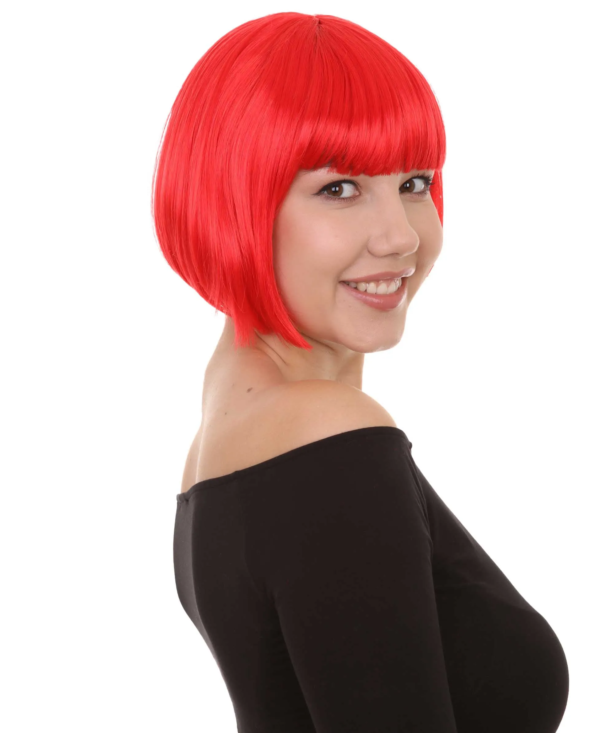 Women's Bob Wig | Short Fancy Cosplay Halloween Wig | Premium Breathable Capless Cap