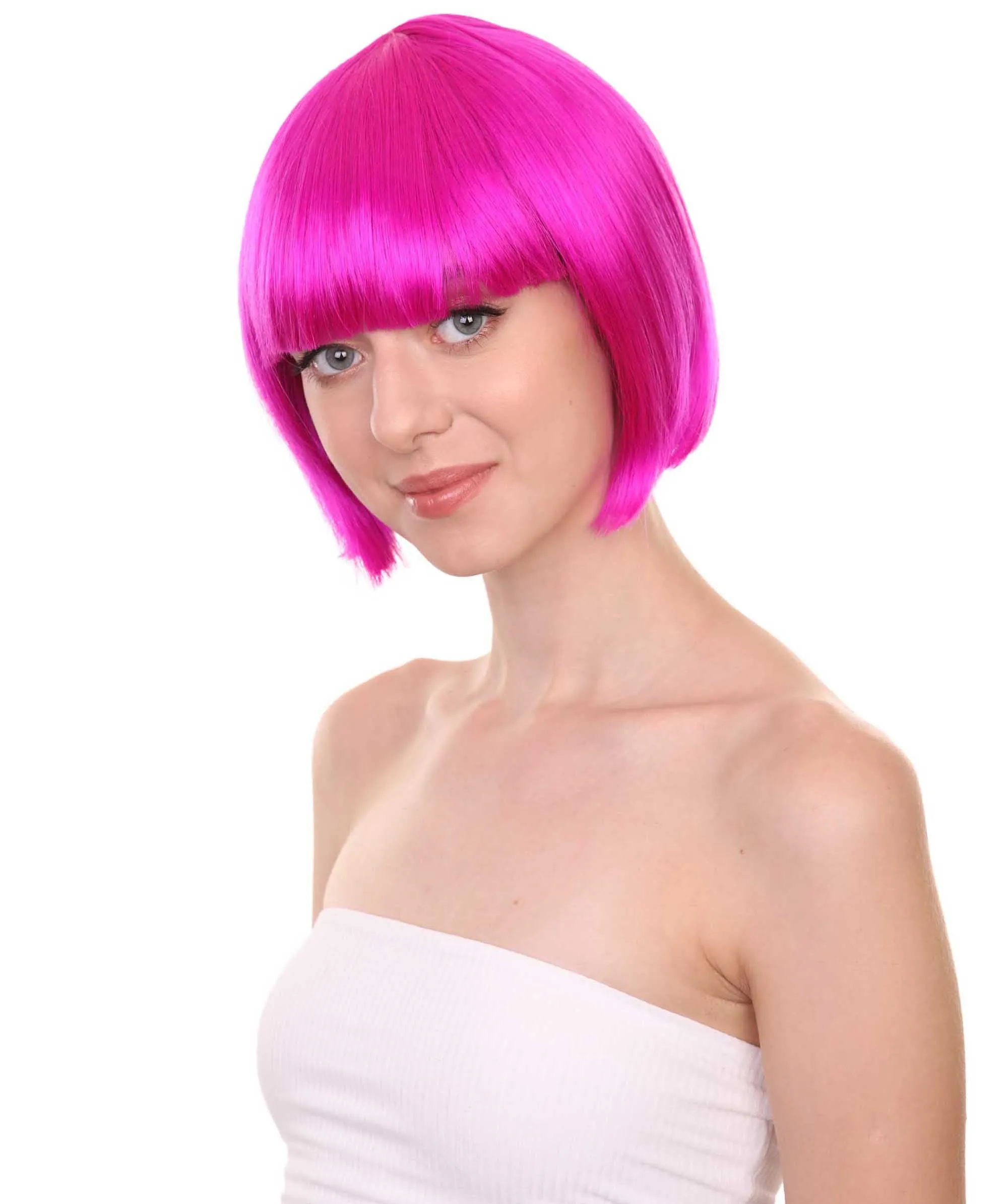 Women's Bob Wig | Short Fancy Cosplay Halloween Wig | Premium Breathable Capless Cap