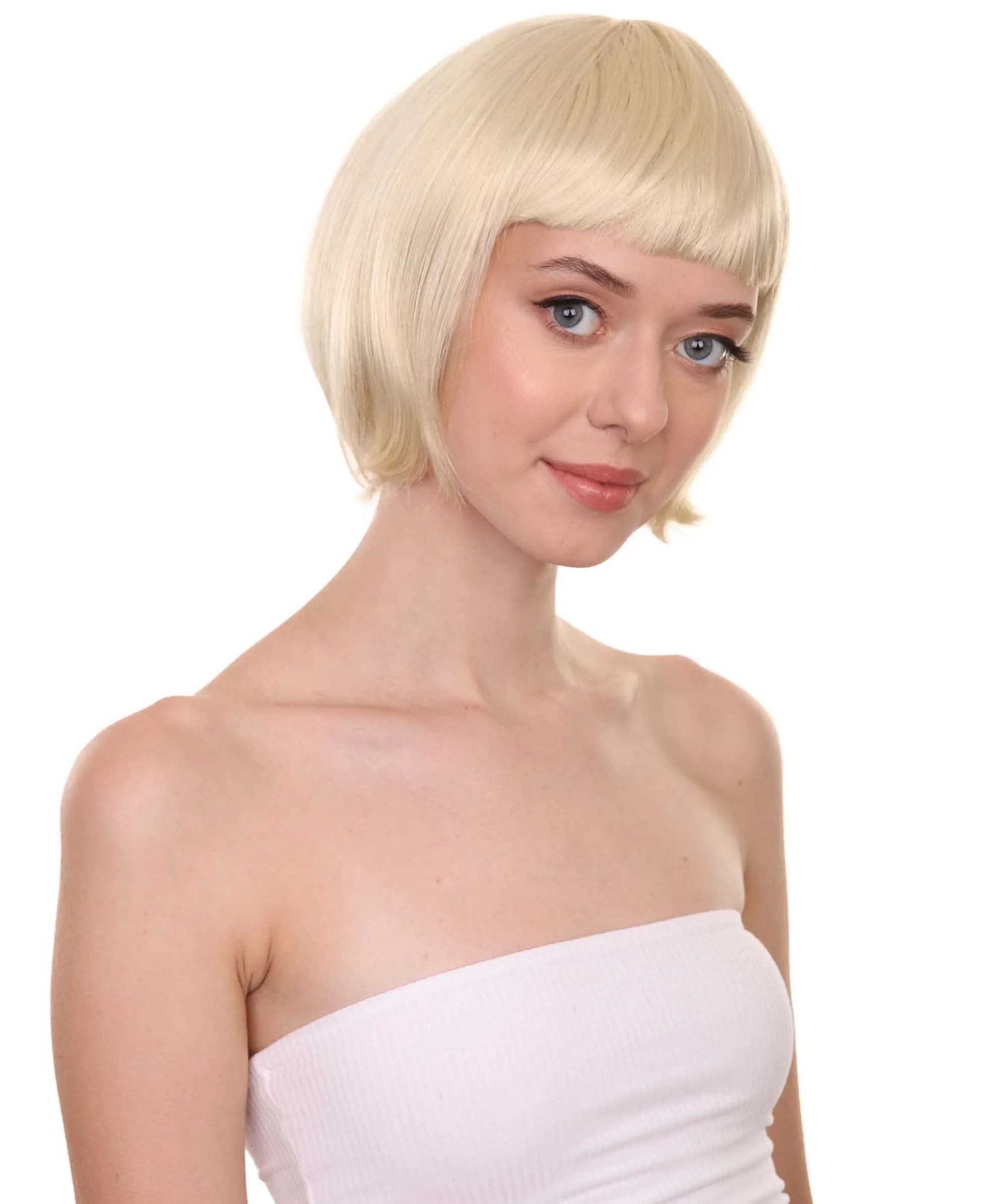 Women's Bob Wig | Short Fancy Cosplay Halloween Wig | Premium Breathable Capless Cap