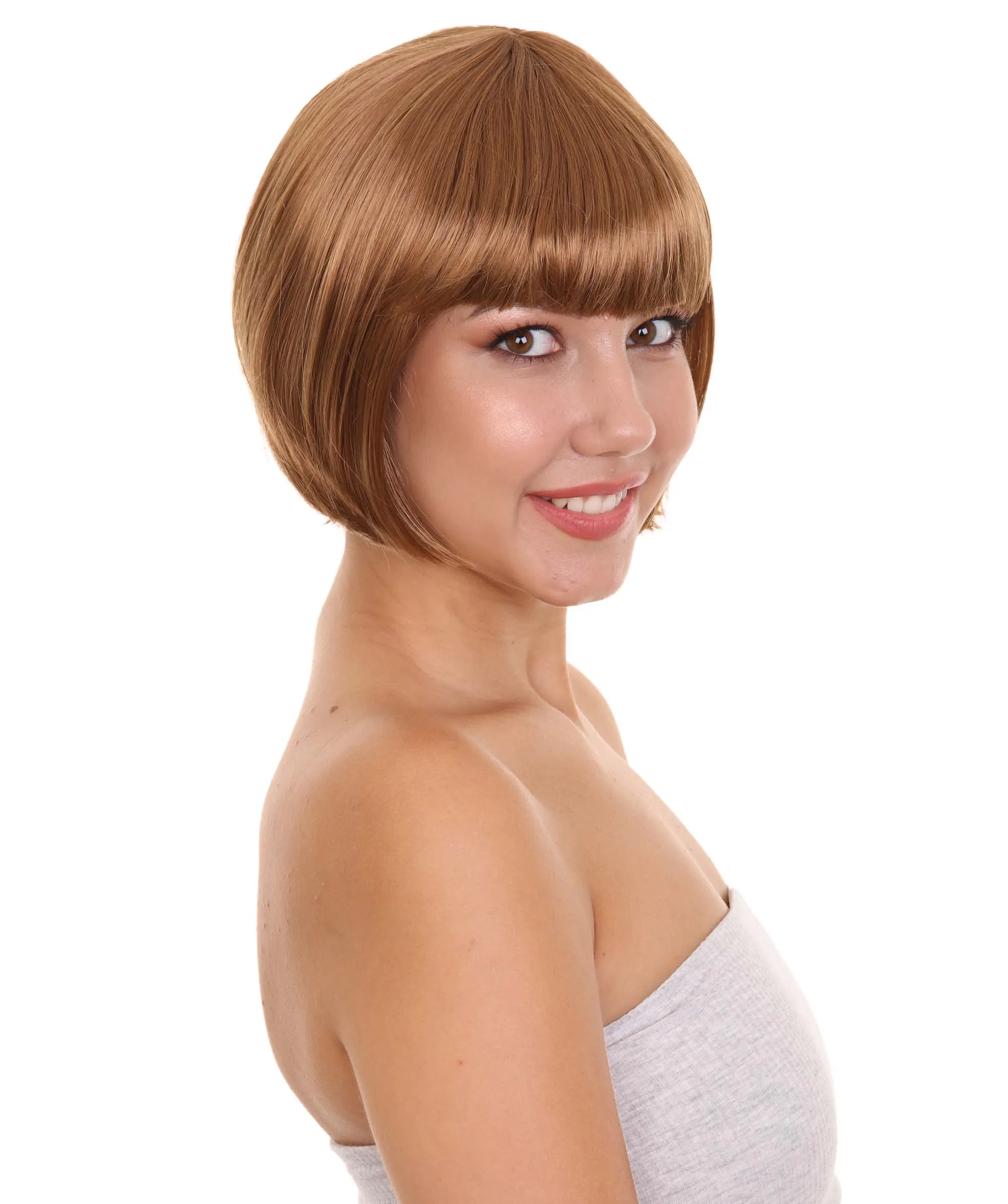 Women's Bob Wig | Short Fancy Cosplay Halloween Wig | Premium Breathable Capless Cap