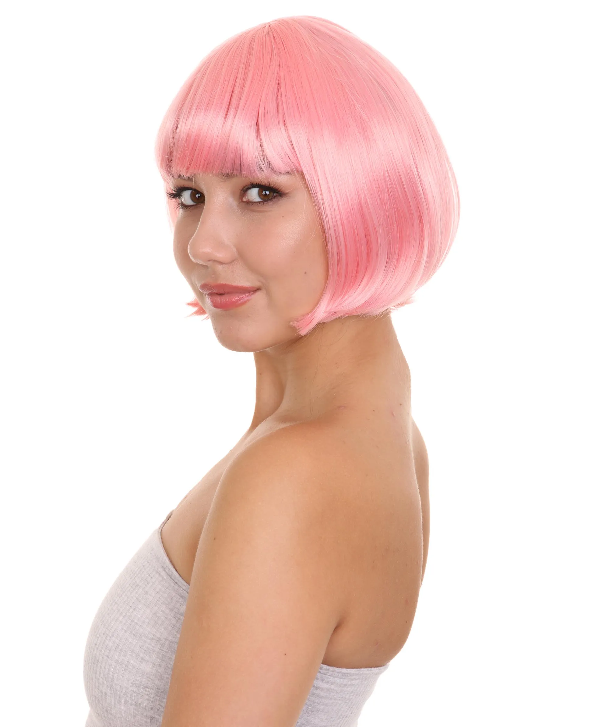 Women's Bob Wig | Short Fancy Cosplay Halloween Wig | Premium Breathable Capless Cap