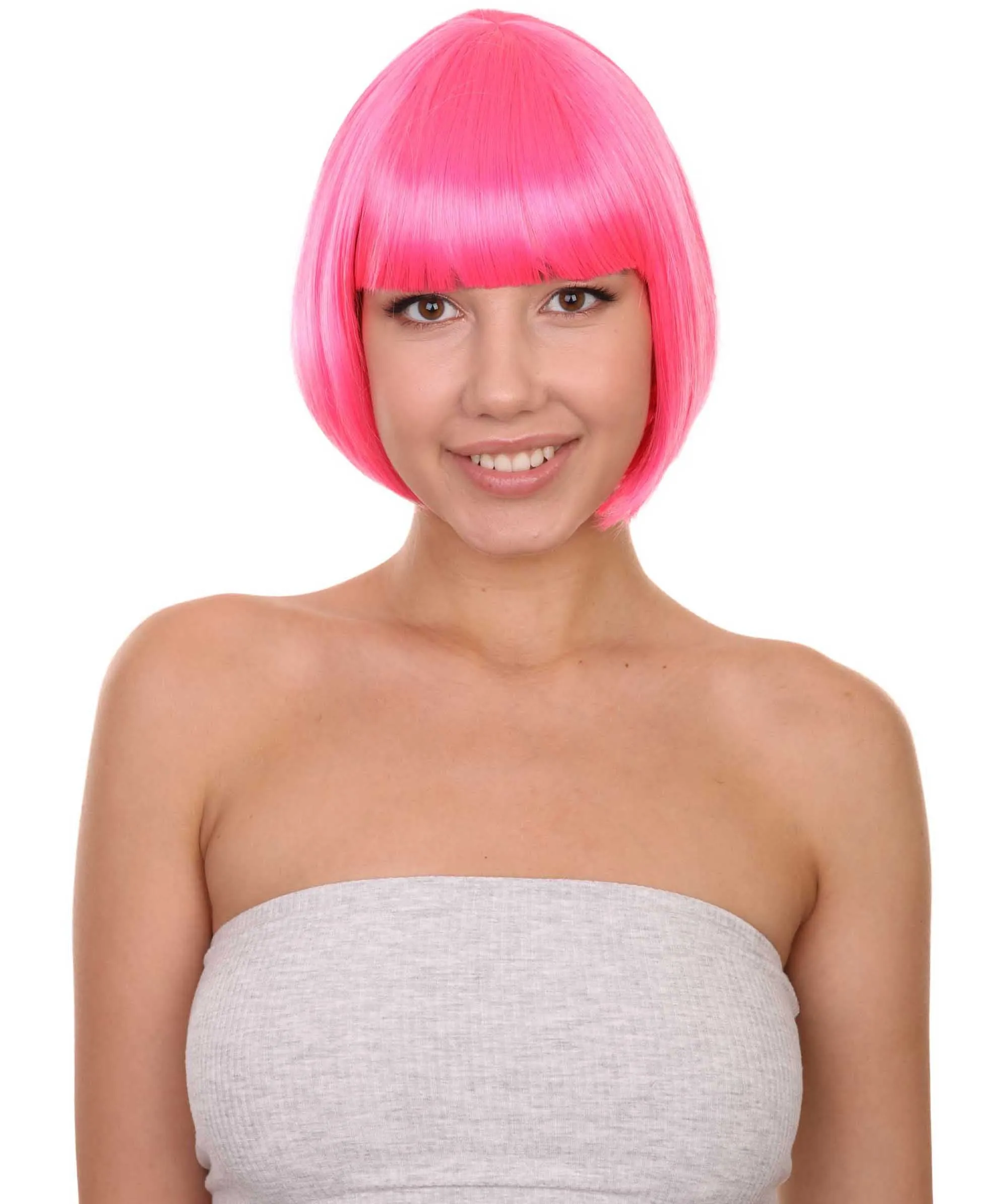 Women's Bob Wig | Short Fancy Cosplay Halloween Wig | Premium Breathable Capless Cap