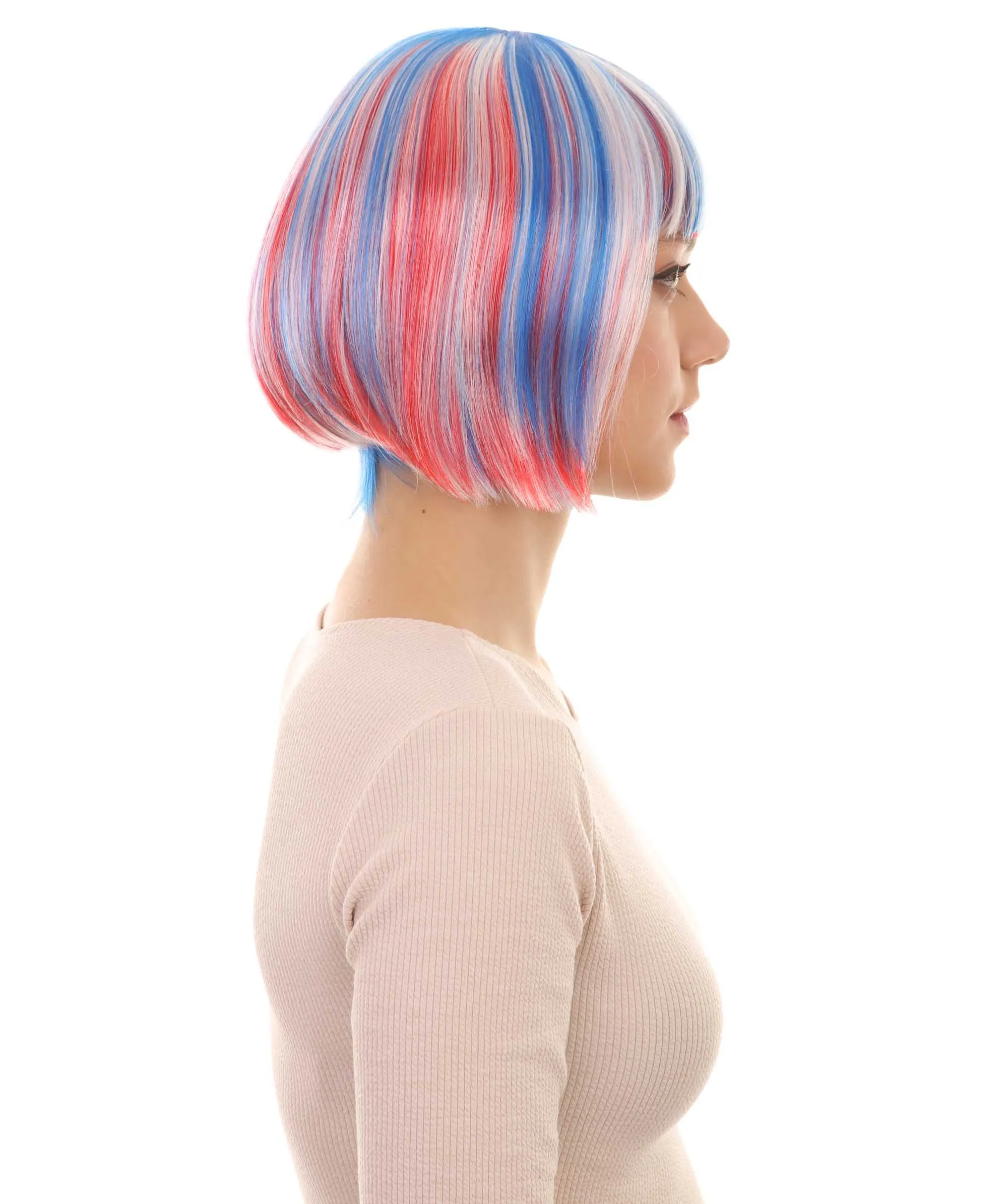 Women's Bob Wig | Short Fancy Cosplay Halloween Wig | Premium Breathable Capless Cap