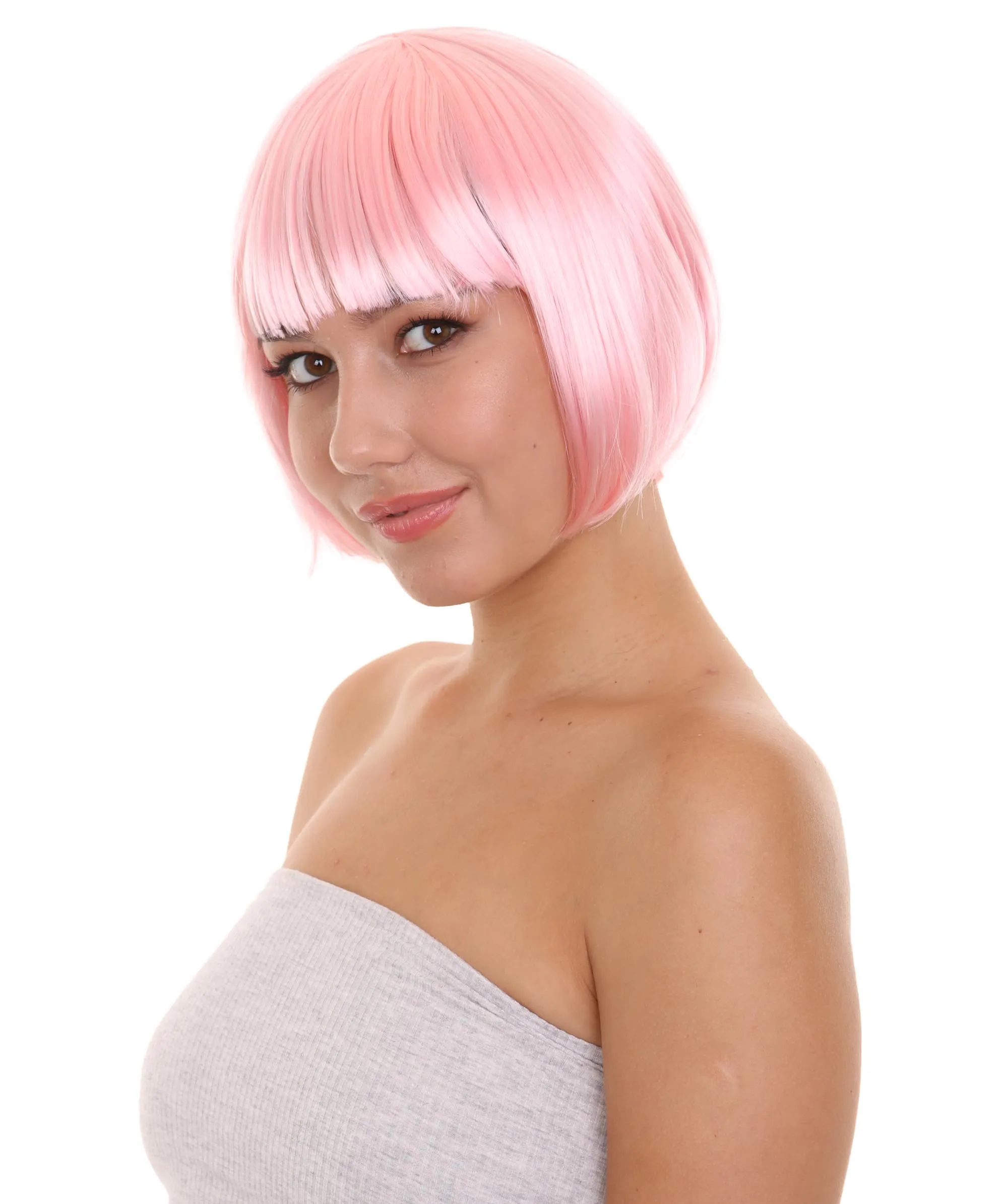 Women's Bob Wig | Short Fancy Cosplay Halloween Wig | Premium Breathable Capless Cap