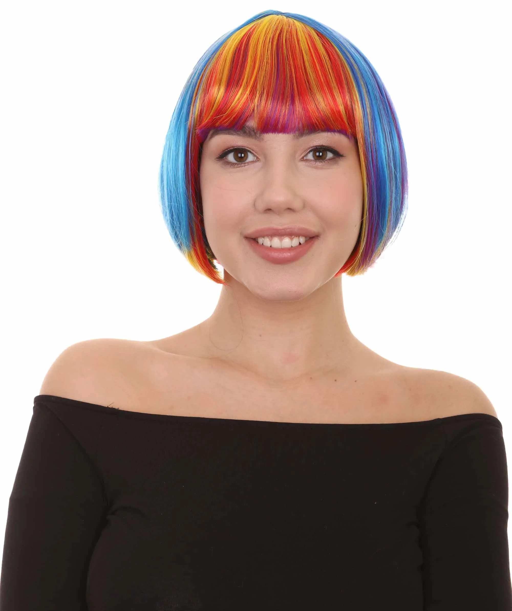Women's Bob Wig | Short Fancy Cosplay Halloween Wig | Premium Breathable Capless Cap