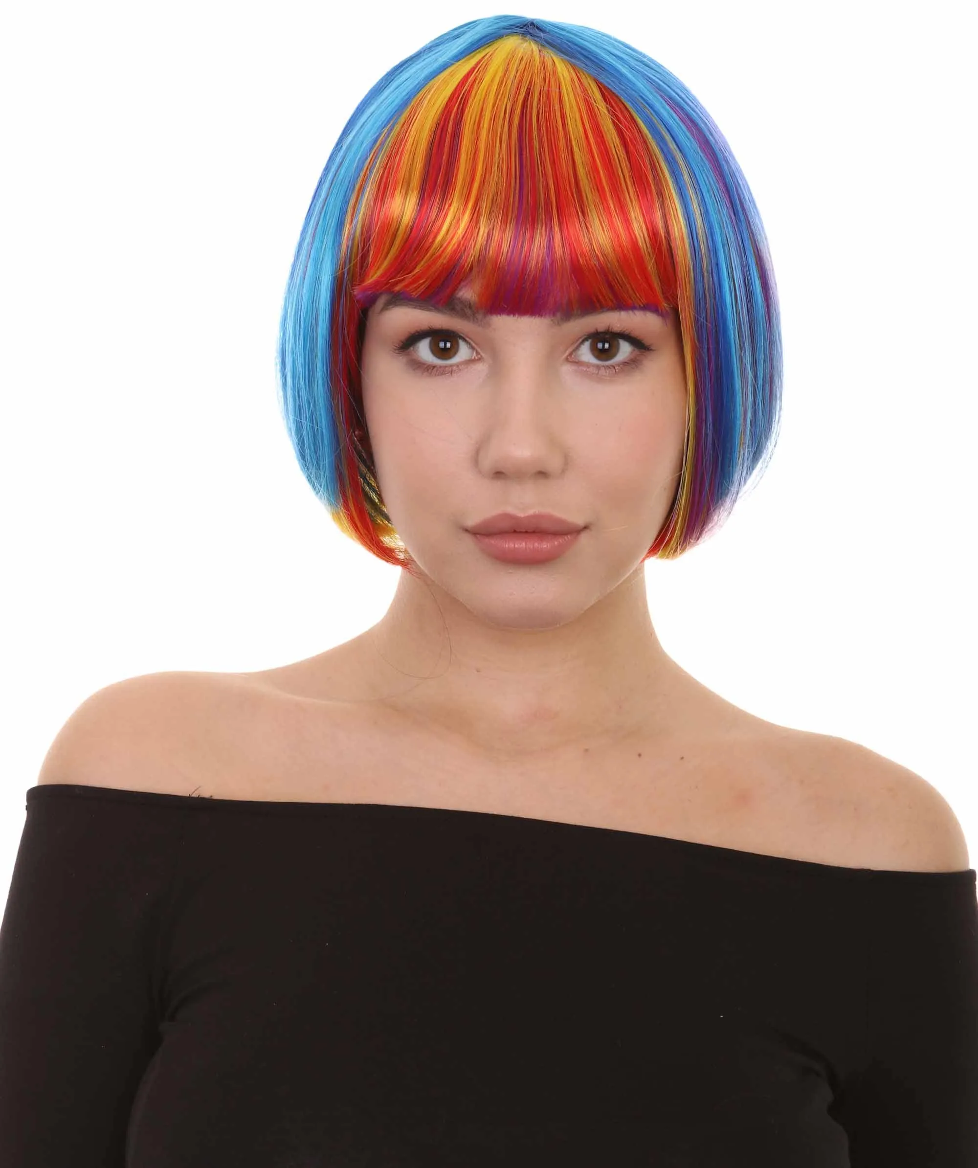 Women's Bob Wig | Short Fancy Cosplay Halloween Wig | Premium Breathable Capless Cap