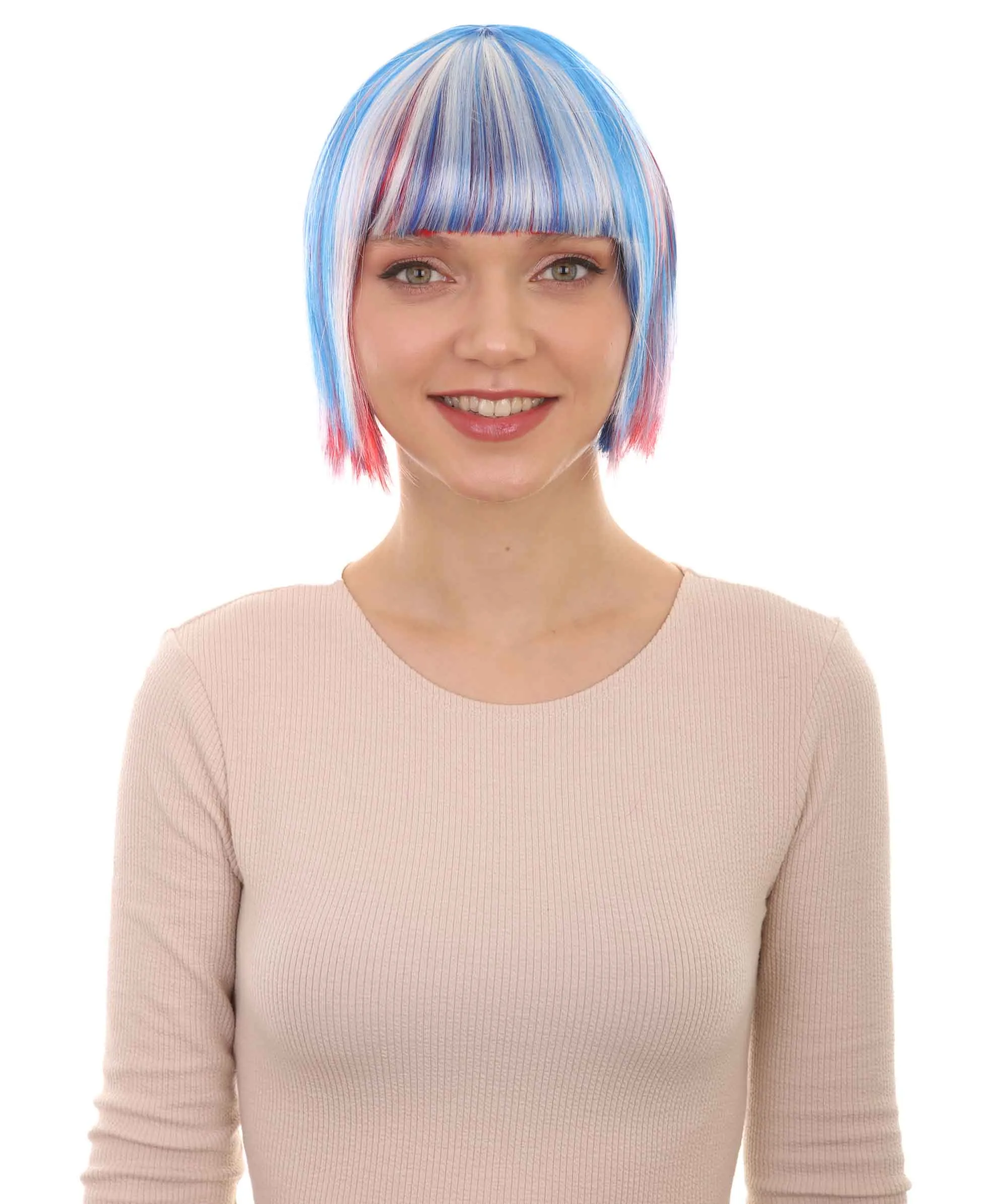 Women's Bob Wig | Short Fancy Cosplay Halloween Wig | Premium Breathable Capless Cap