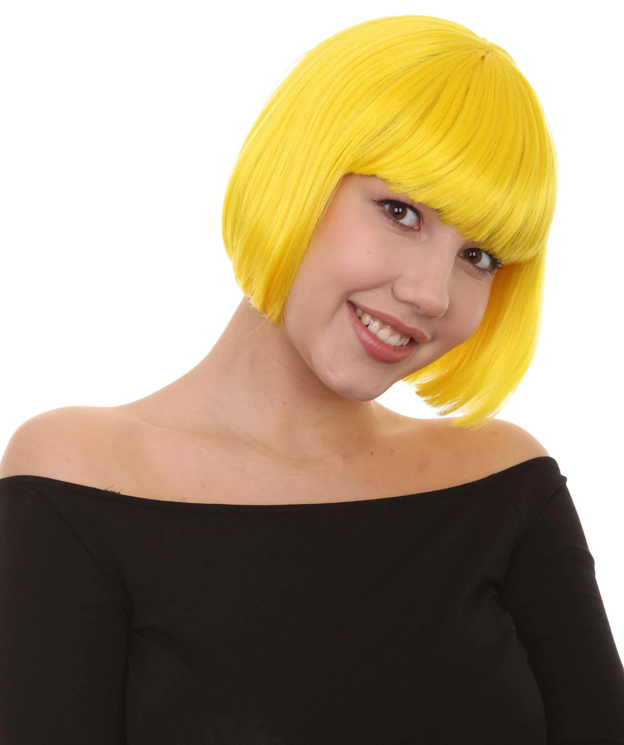 Women's Bob Wig | Short Fancy Cosplay Halloween Wig | Premium Breathable Capless Cap