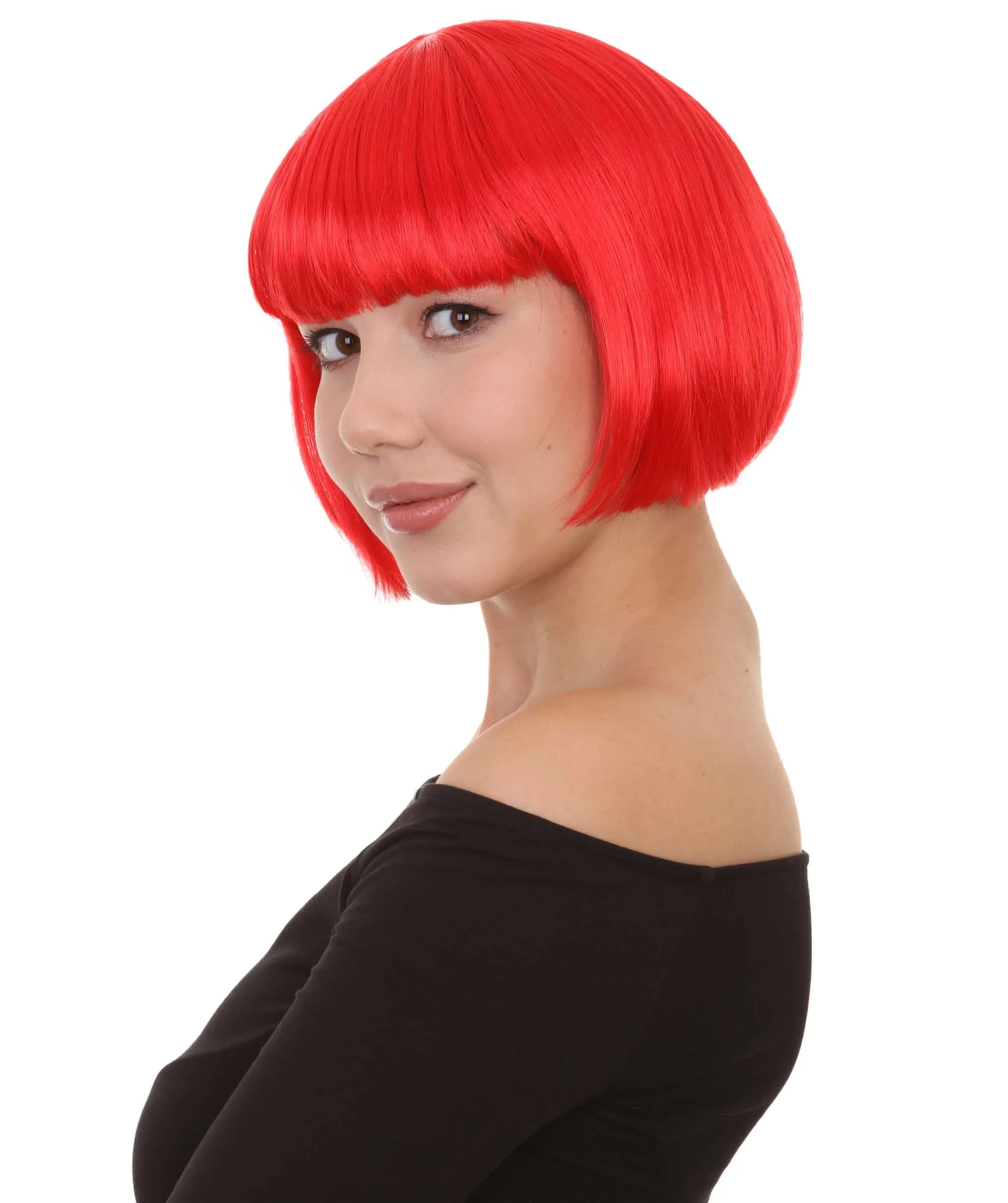 Women's Bob Wig | Short Fancy Cosplay Halloween Wig | Premium Breathable Capless Cap