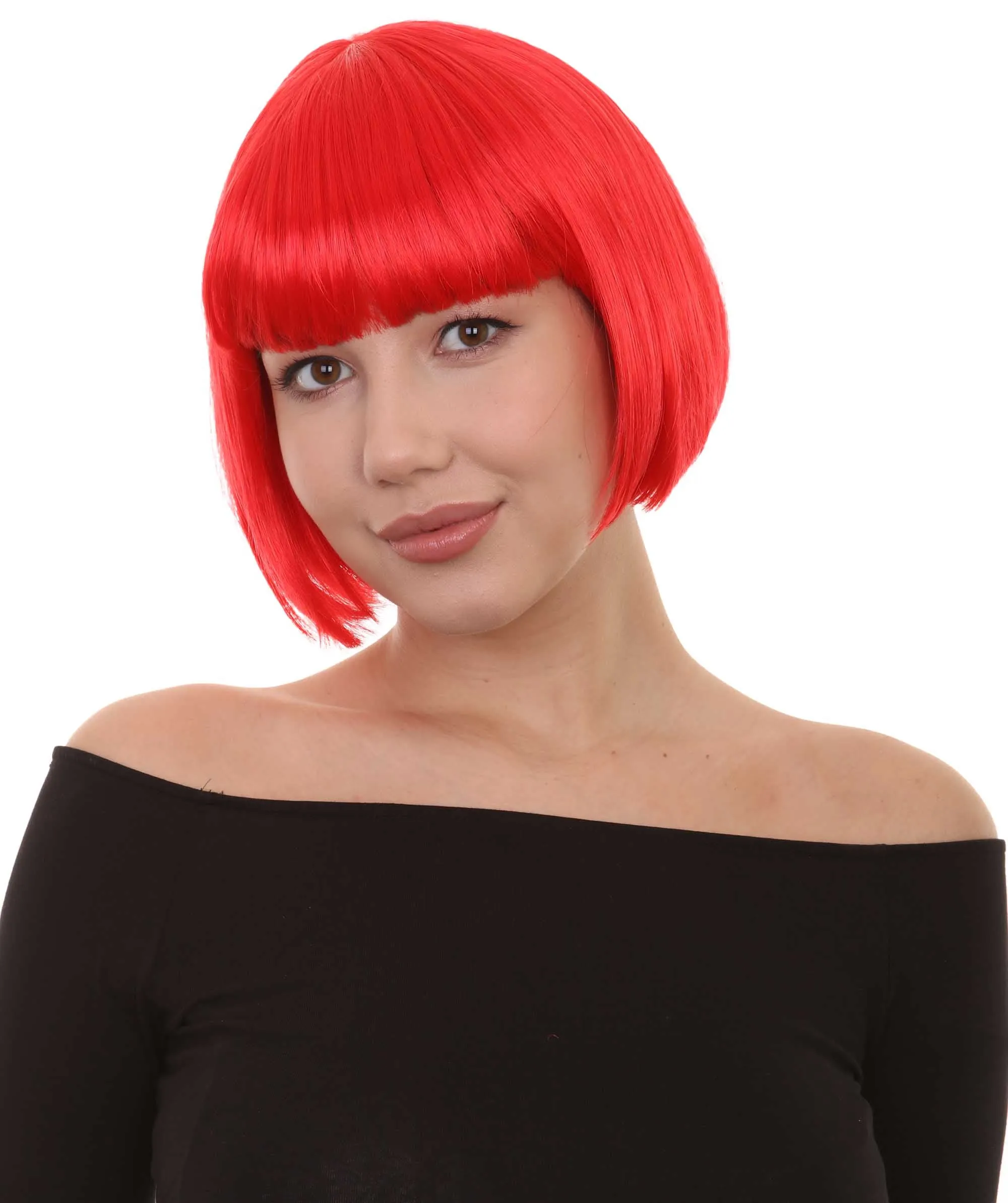 Women's Bob Wig | Short Fancy Cosplay Halloween Wig | Premium Breathable Capless Cap
