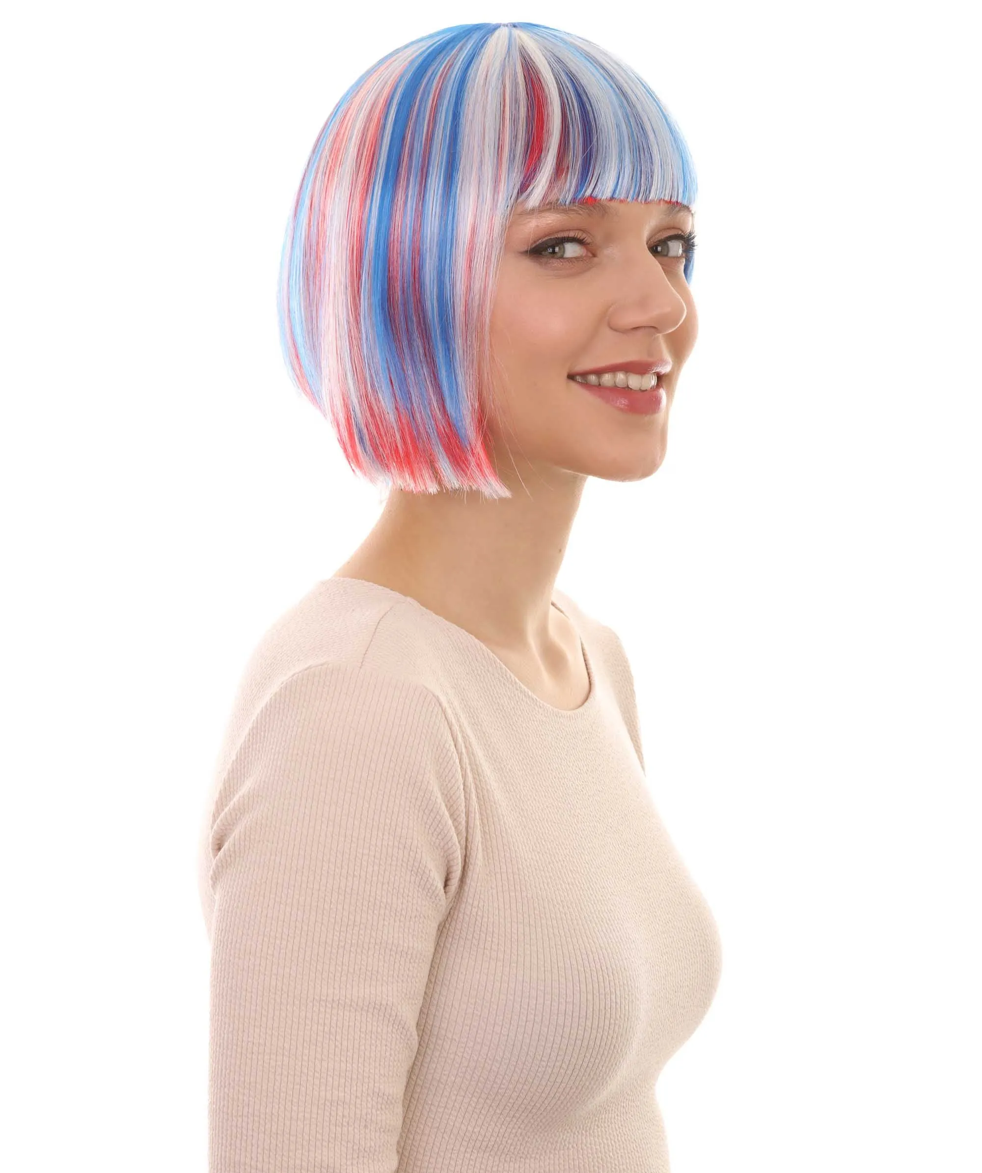 Women's Bob Wig | Short Fancy Cosplay Halloween Wig | Premium Breathable Capless Cap