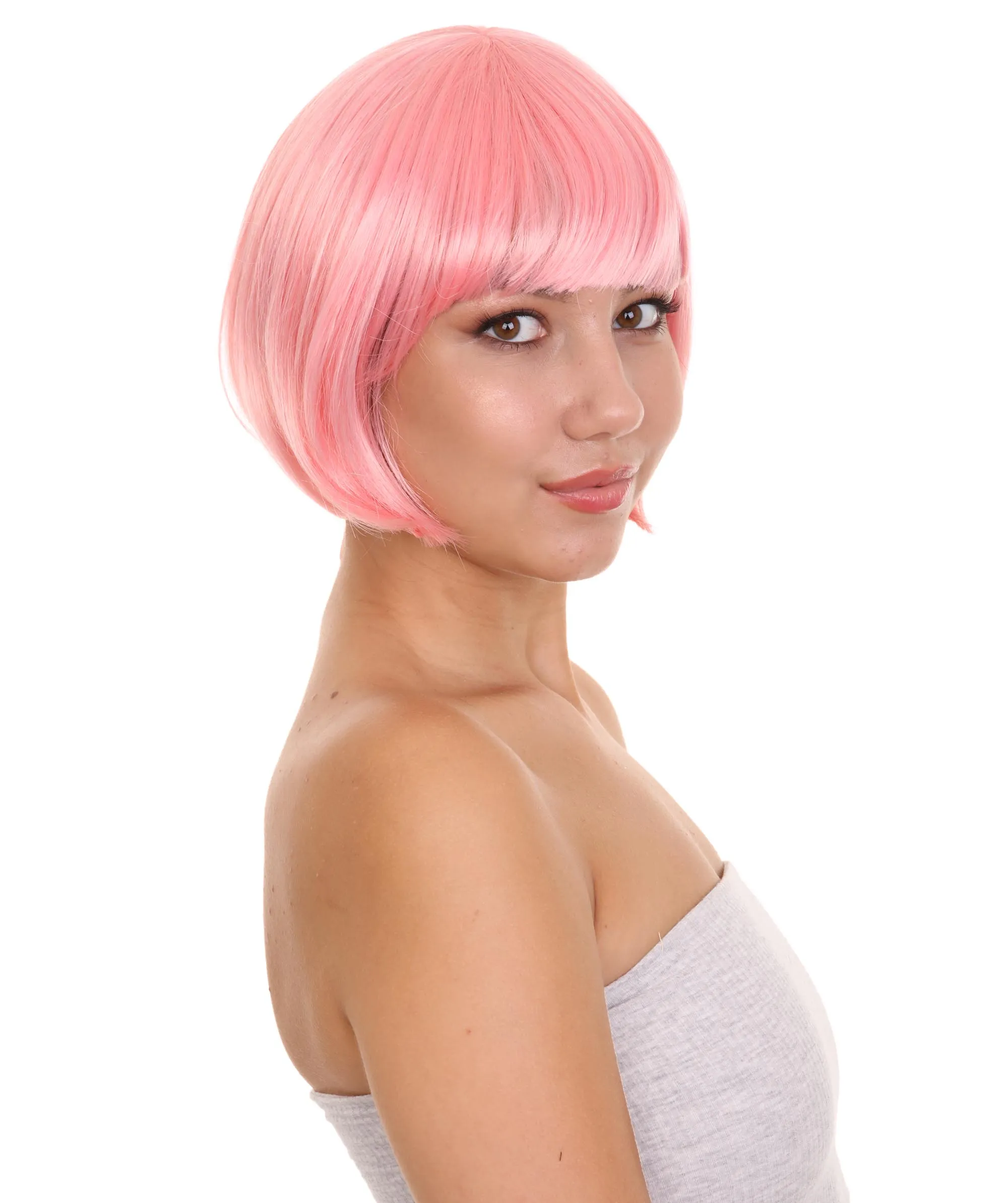 Women's Bob Wig | Short Fancy Cosplay Halloween Wig | Premium Breathable Capless Cap