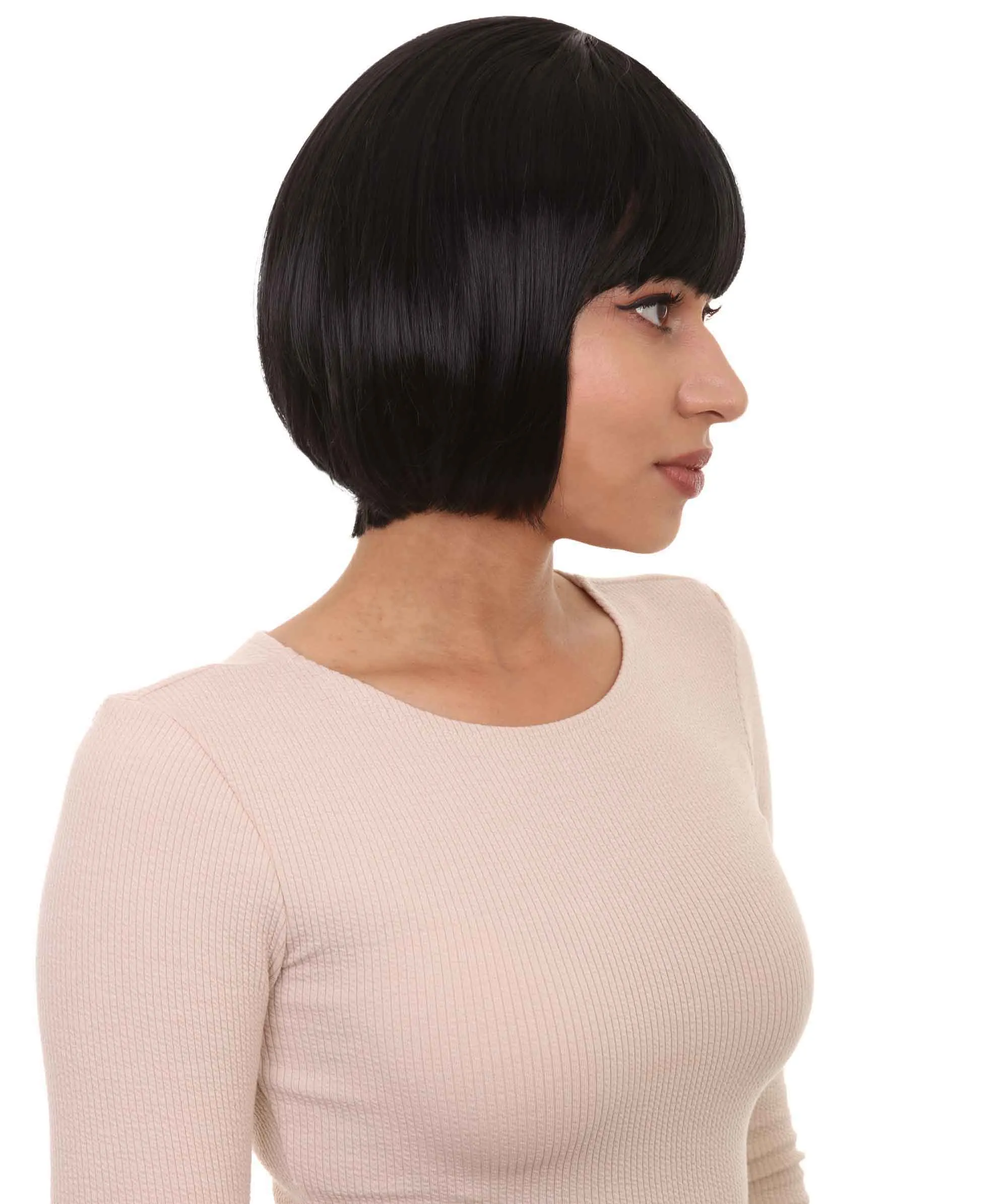 Women's Bob Wig | Short Fancy Cosplay Halloween Wig | Premium Breathable Capless Cap