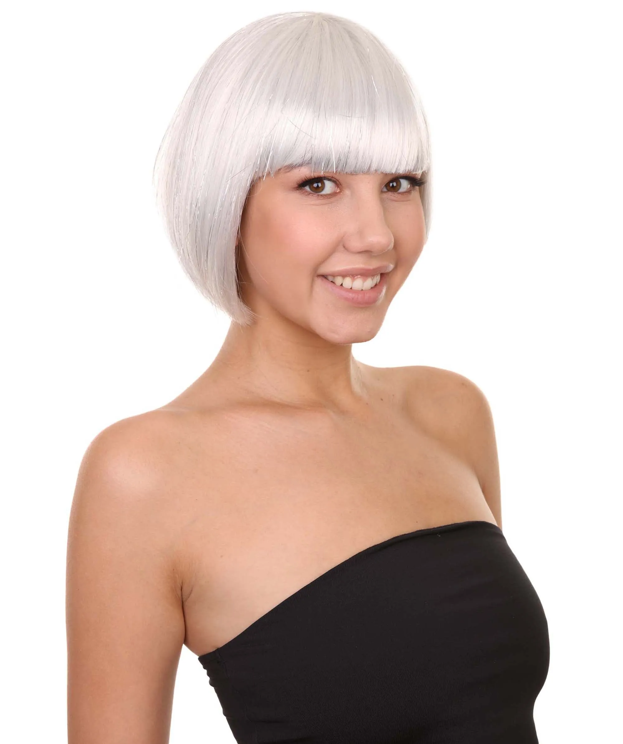 Women's Bob Wig | Short Fancy Cosplay Halloween Wig | Premium Breathable Capless Cap