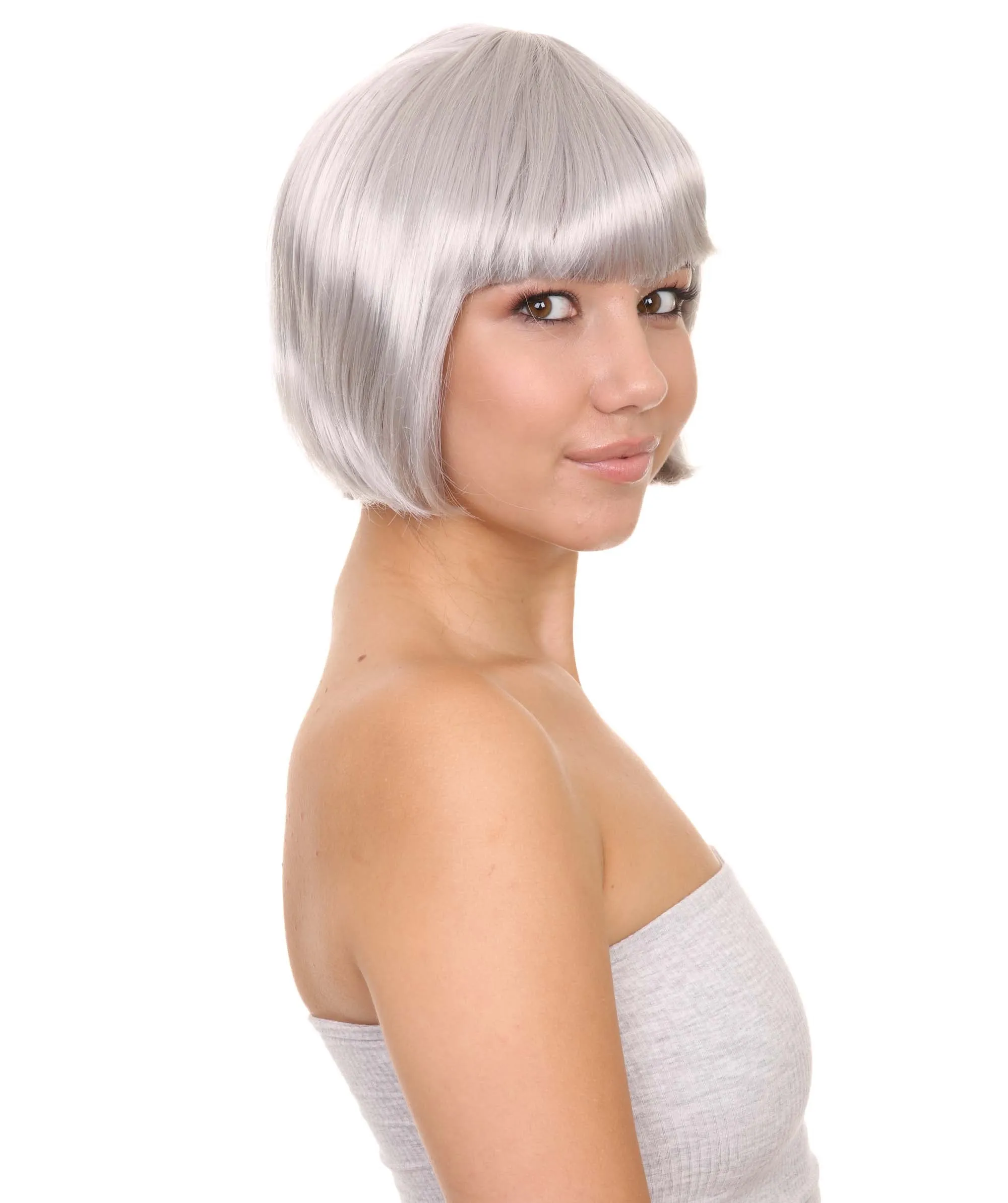 Women's Bob Wig | Short Fancy Cosplay Halloween Wig | Premium Breathable Capless Cap
