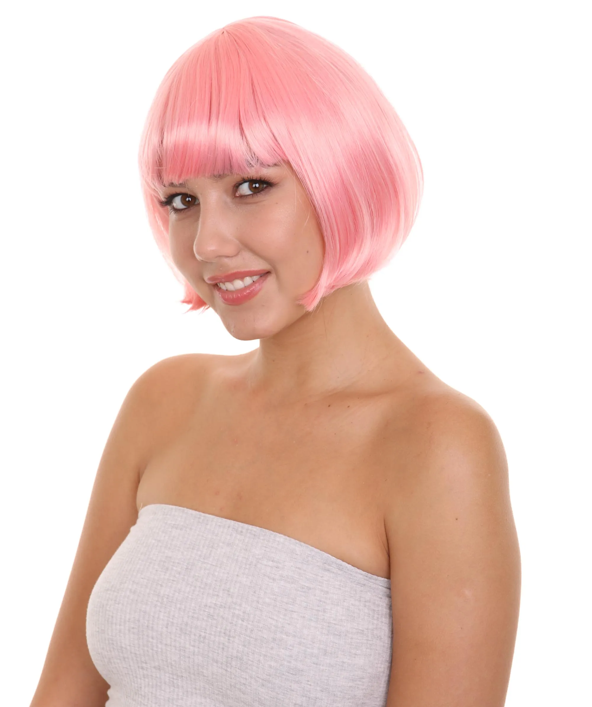 Women's Bob Wig | Short Fancy Cosplay Halloween Wig | Premium Breathable Capless Cap