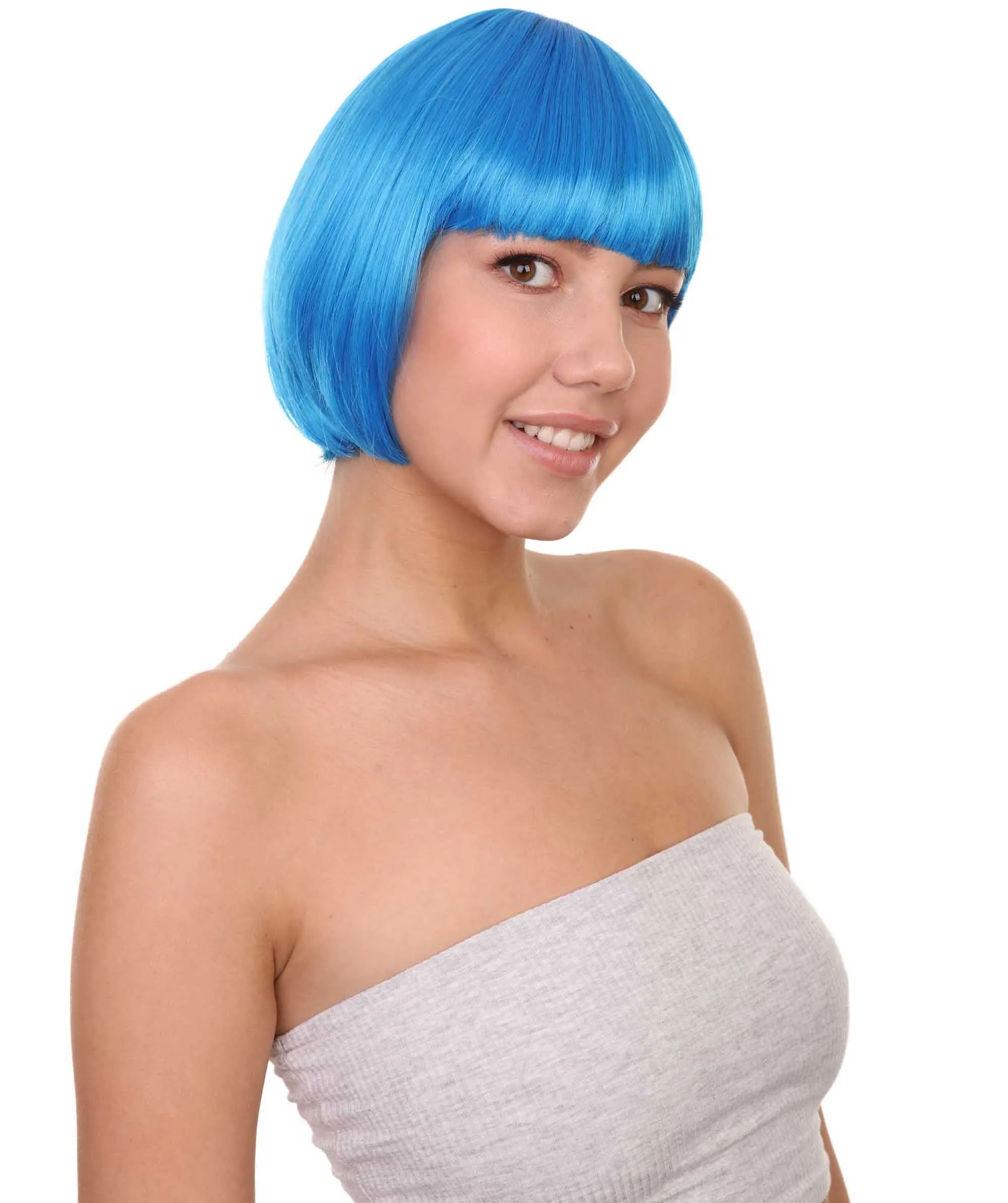 Women's Bob Wig | Short Fancy Cosplay Halloween Wig | Premium Breathable Capless Cap