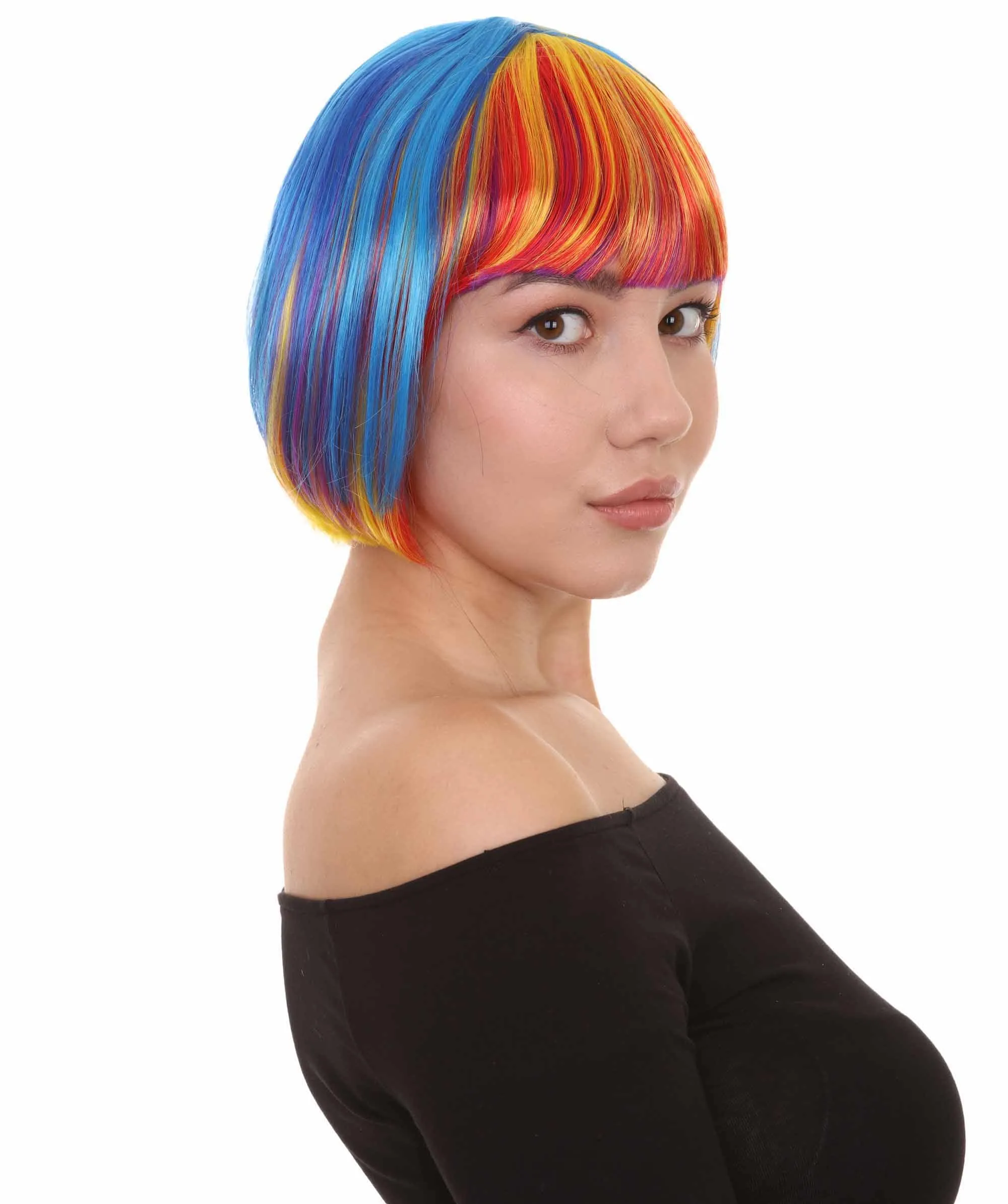 Women's Bob Wig | Short Fancy Cosplay Halloween Wig | Premium Breathable Capless Cap