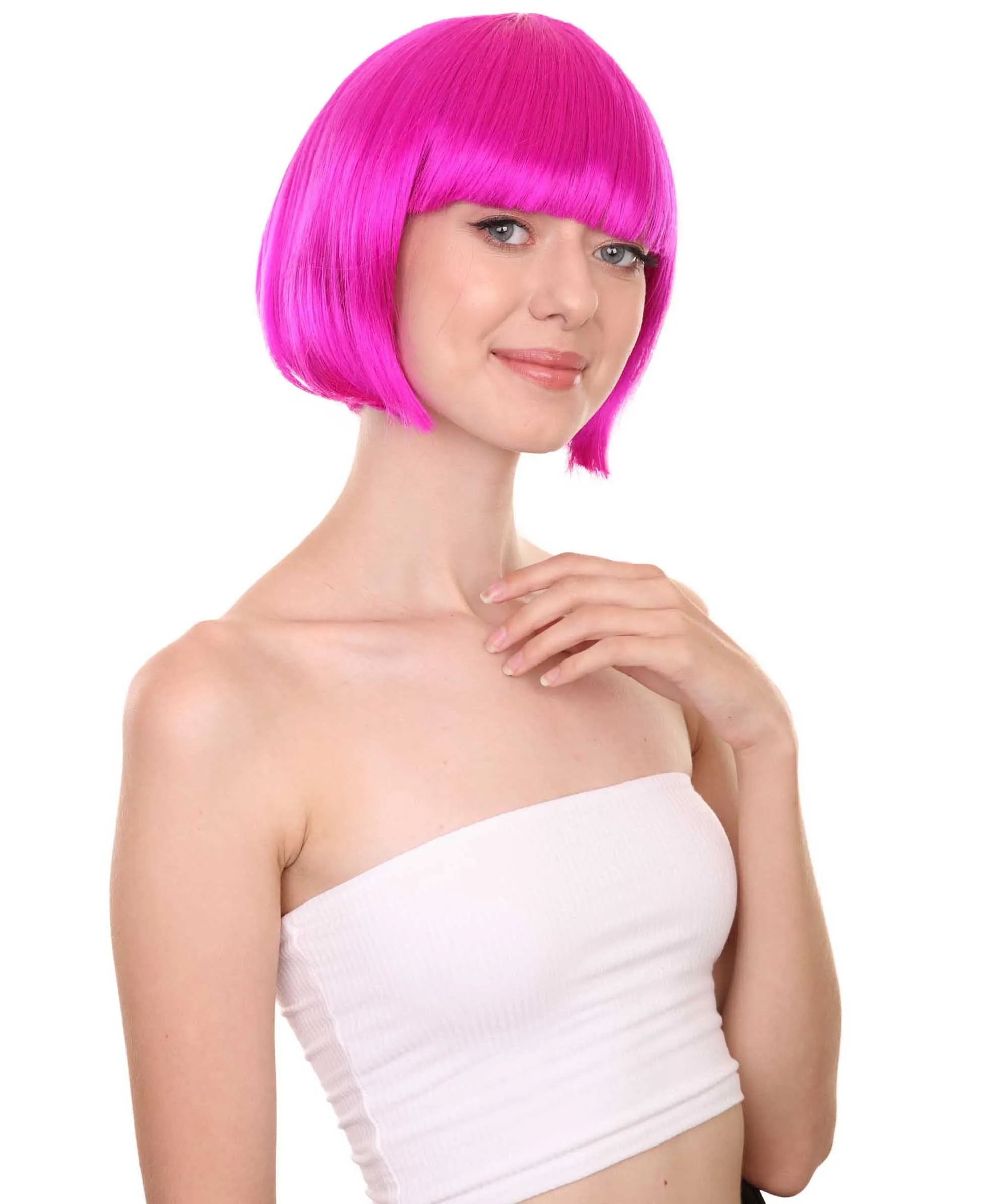 Women's Bob Wig | Short Fancy Cosplay Halloween Wig | Premium Breathable Capless Cap