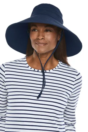 Women's Cyd Travel Beach Hat  |  Navy