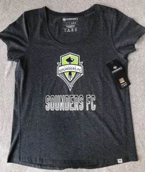 Women's Grey Seattle Sounders T-shirt Size Large