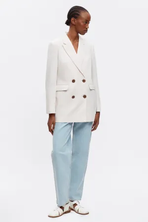 Women's Linen Station Blazer in Birch