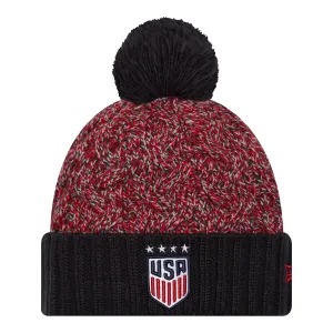 Women's New Era USWNT Marl Navy Knit Hat