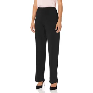 Women's Petite Flat-Front Straight-Leg Pant