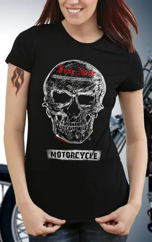 Women's Red & White Skull Rider
