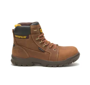 Women's Resorption Composite-Toe Waterproof Work Boot Leather Brown