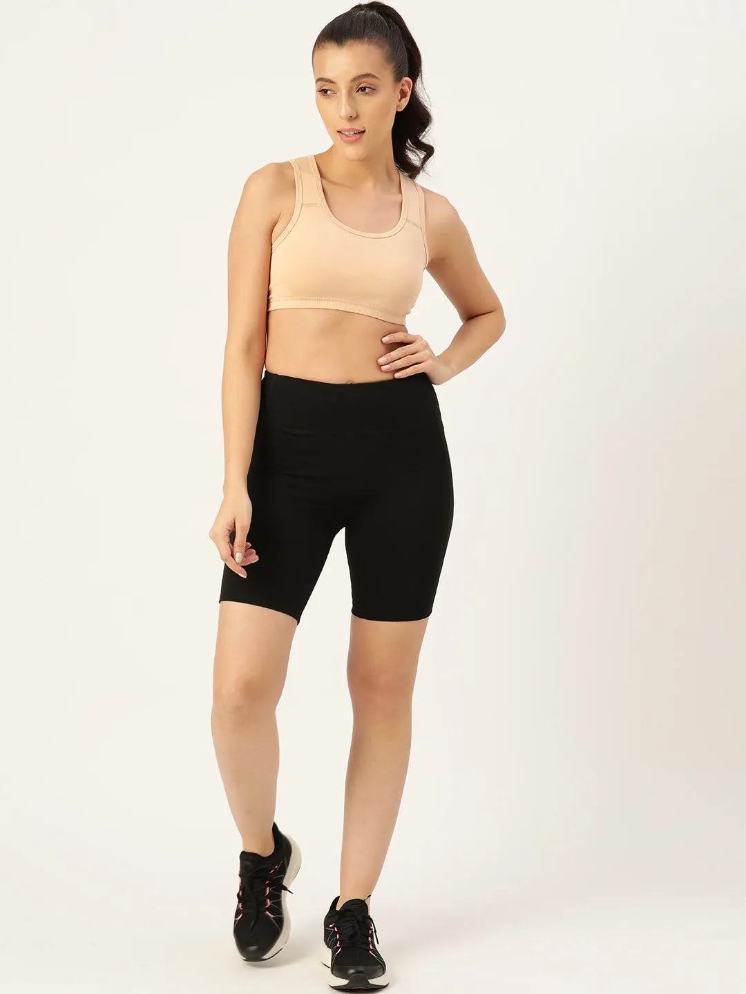 Women's Solid Non-Padded Sports Bra | SPB-4101-skin-1 |