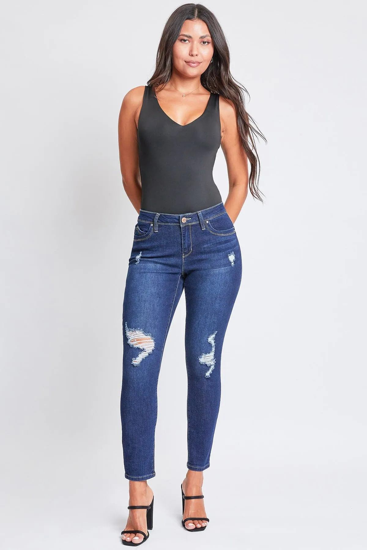 Women's Sustainable WannaBettaButt Skinny Distressed Jeans