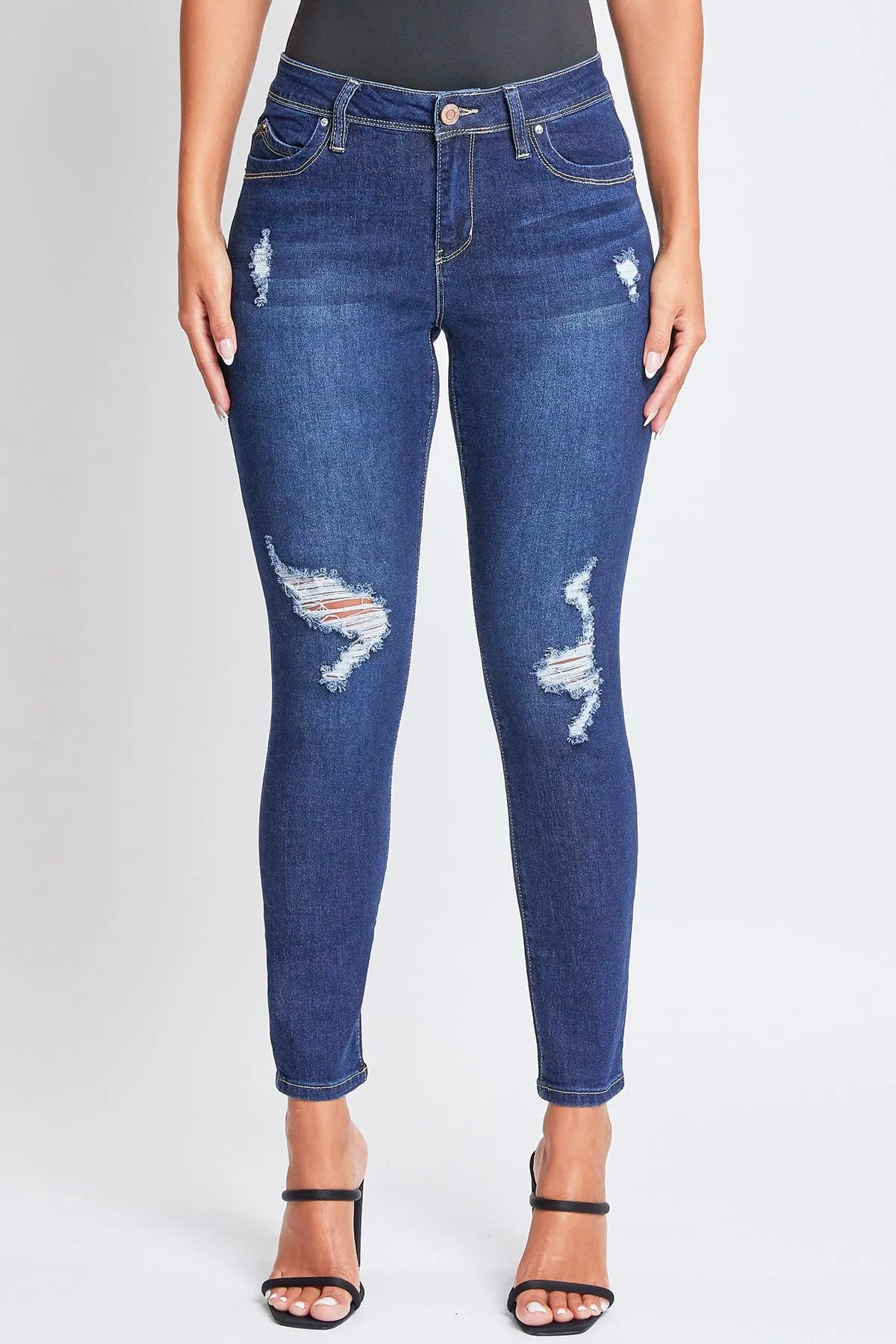 Women's Sustainable WannaBettaButt Skinny Distressed Jeans