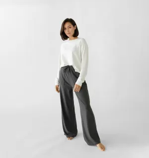 Women's Ultra-Soft Bamboo Wide Leg Patch Pocket Pant