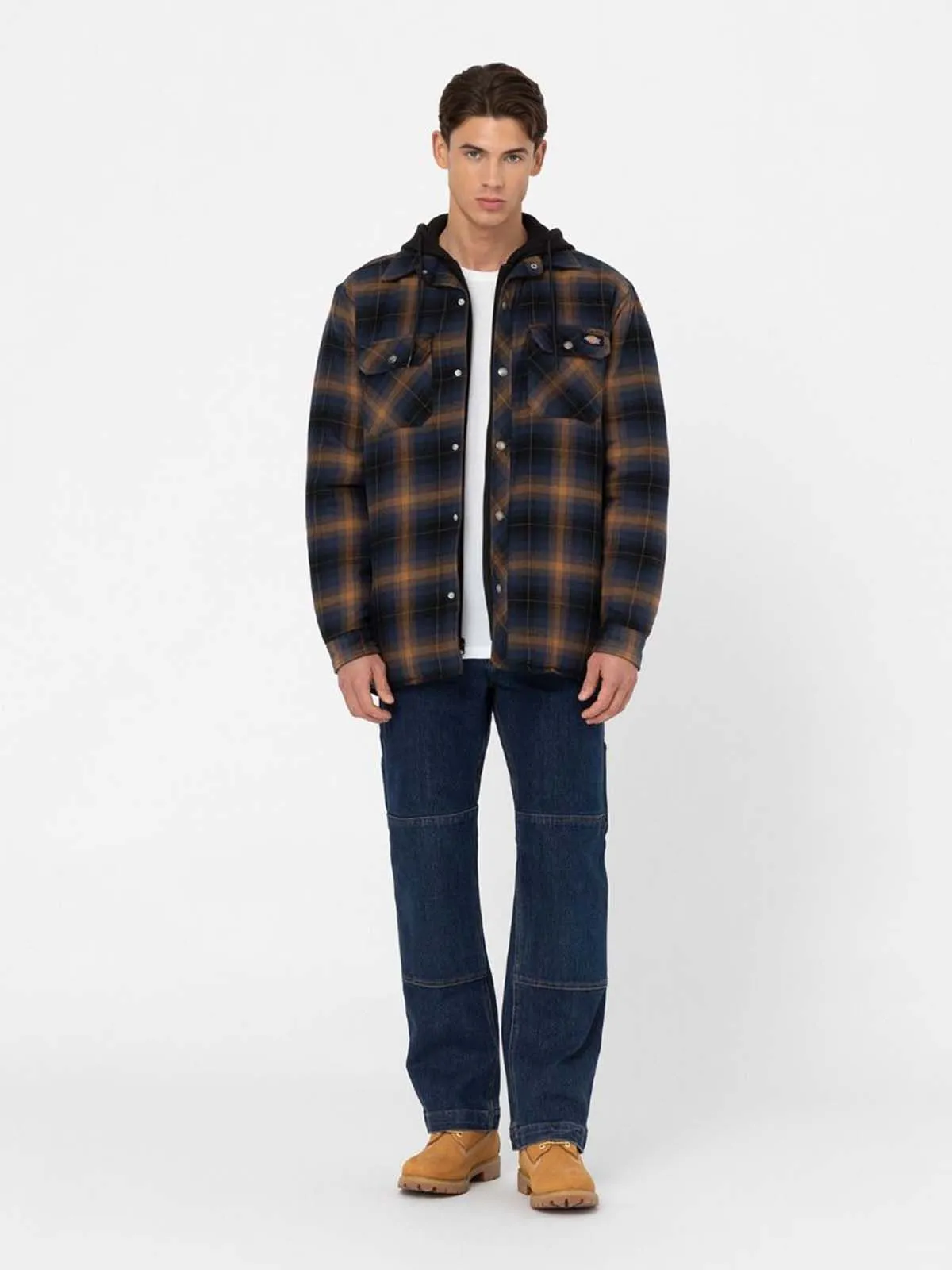Work&#x20;Shirt&#x20;Flannel&#x20;with&#x20;Hood&#x20;Fleece&#x20;-&#x20;Dickies