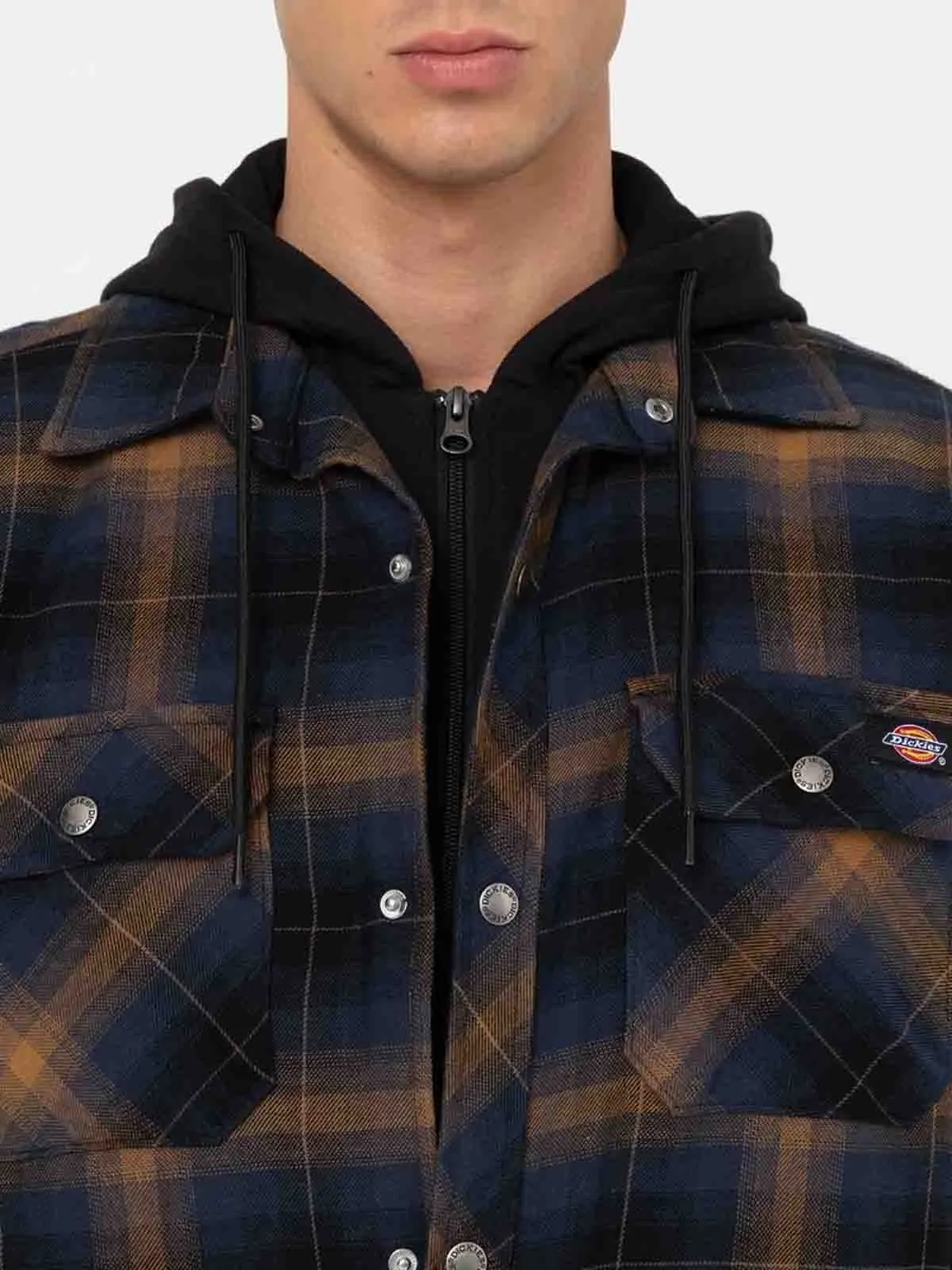 Work&#x20;Shirt&#x20;Flannel&#x20;with&#x20;Hood&#x20;Fleece&#x20;-&#x20;Dickies