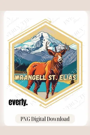 Wrangell St. Elias National Park Design PNG Download