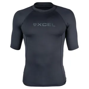 Xcel Mens Premium Stretch S/S UV Rashguard - Black