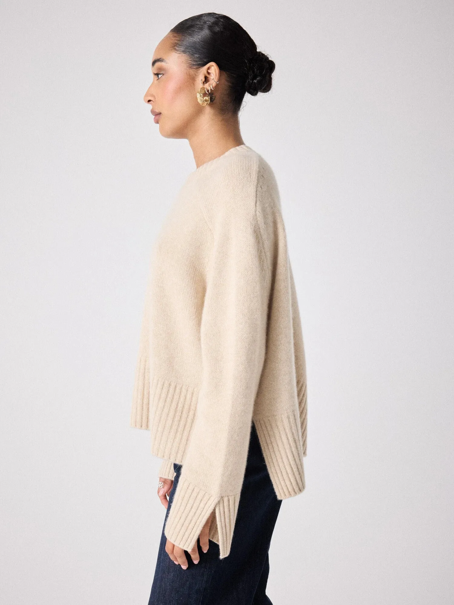 Xenia Knit Beige Chine