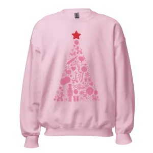 Xmas Tree Sweater (Light Pink)