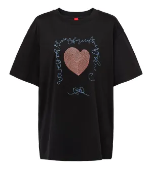 YAYING Cotton Crew Neck Loose T-Shirt