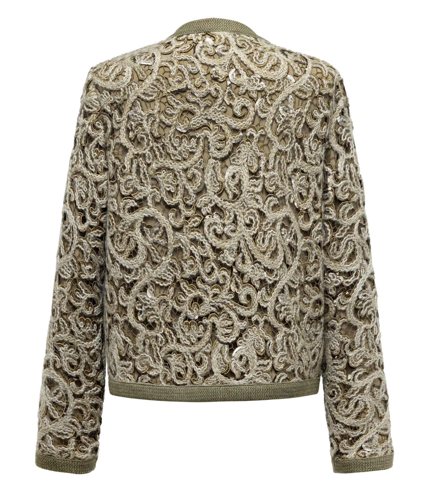 YAYING Knit Braided Embroidery Jacket EPJAB9119AG