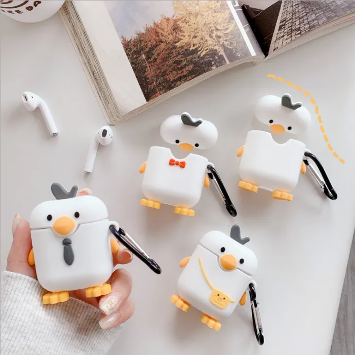 Yellow Duck AirPods Earphone Case White