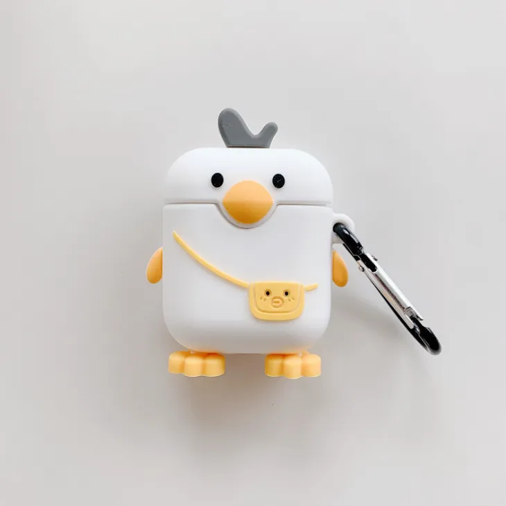 Yellow Duck AirPods Earphone Case White